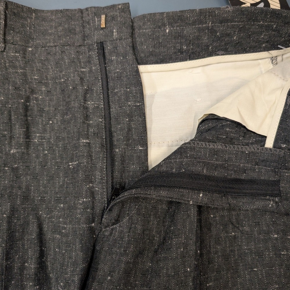 Vintage NWT Cotler Pleated Dress Pants Boys 14 Regular Gray Travis II - Picture 8 of 13